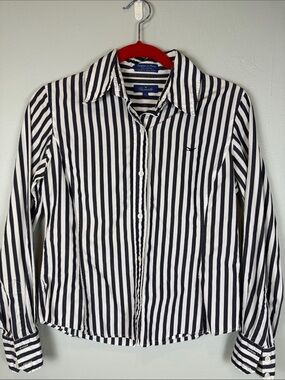 Façonnable Striped Button Down Shirt Cotton Long Sleeve
